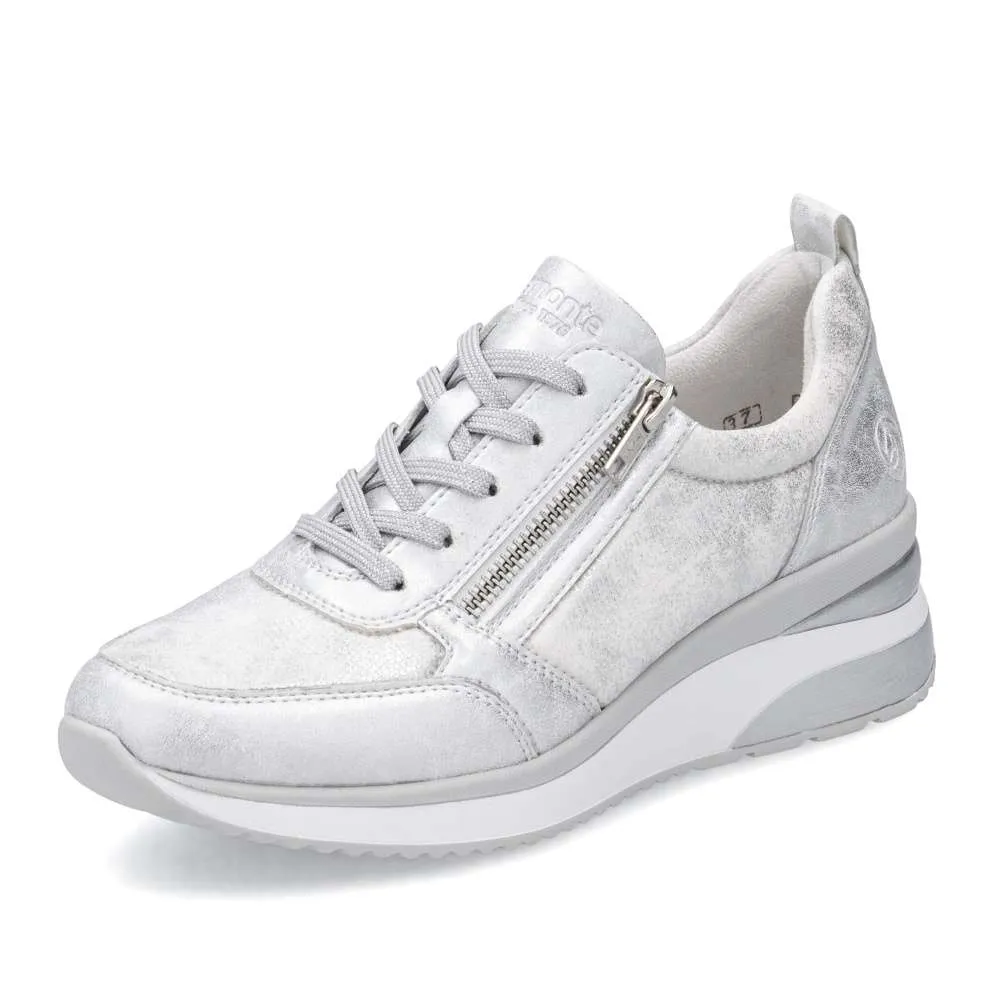 Remonte Womens Fashion Trainers - Silver sold by The Foot Factory product image thumbnail 2
