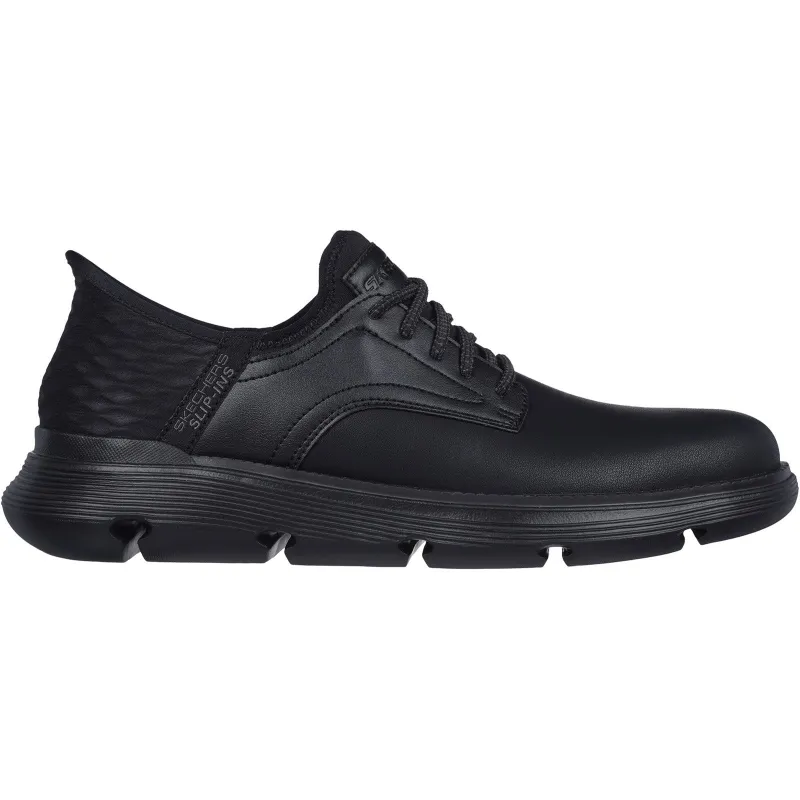 Skechers Mens Garza Gervin Oxford Shoes - Black sold by The Foot Factory