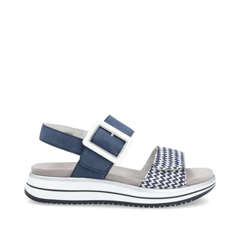 Remonte Womens Fashion Sandal - Blue made by Remonte