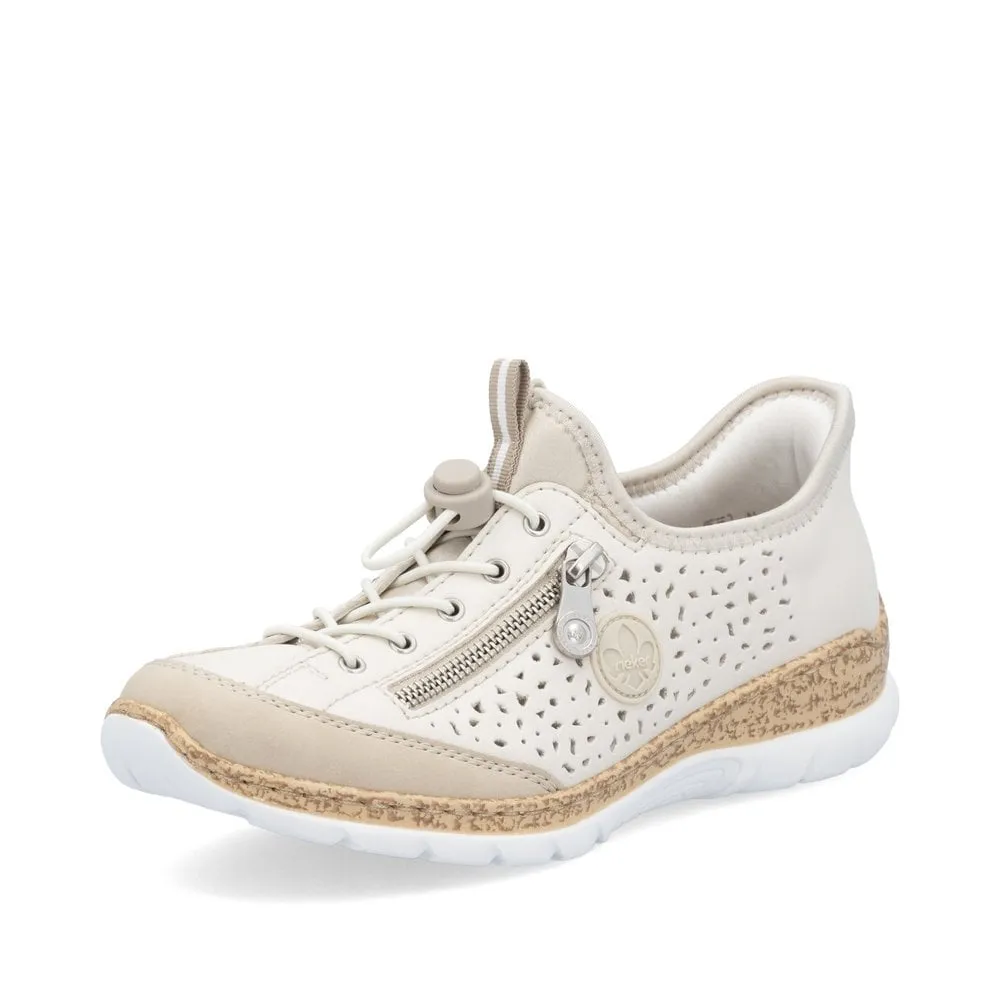 Rieker Womens Slip On Trainers - Beige sold by The Foot Factory product image thumbnail 2
