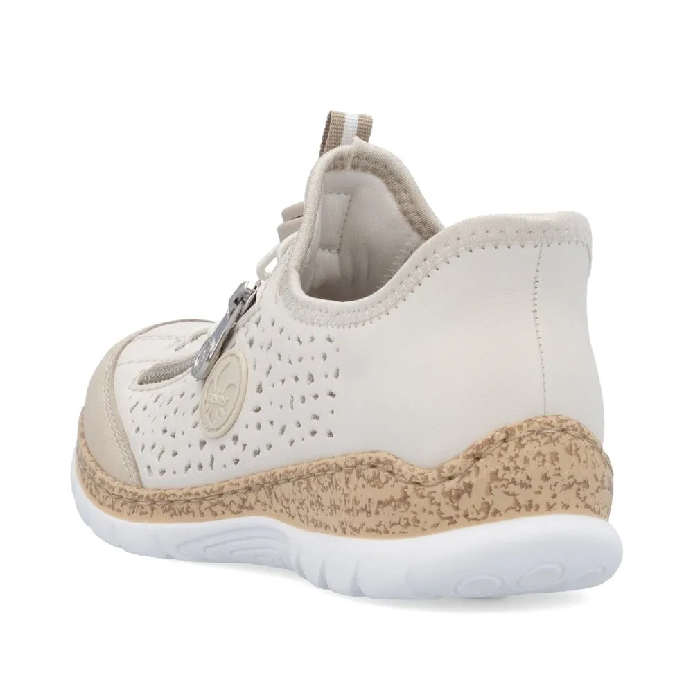 Rieker Womens Slip On Trainers - Beige sold by The Foot Factory product image thumbnail 4