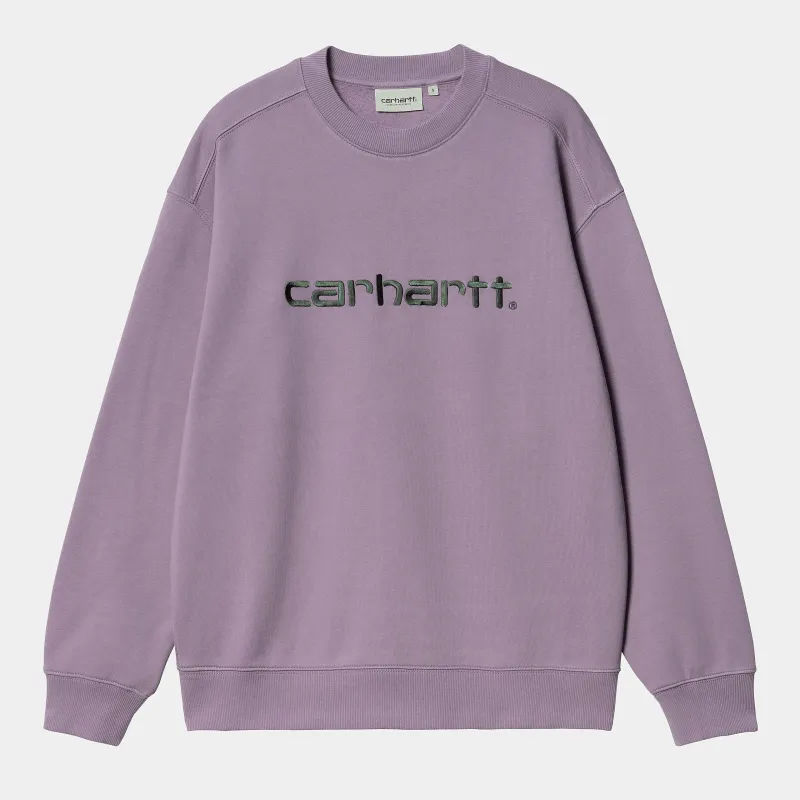 Carhartt WIP Womens Carhartt WIP Sweat Top - Glassy Purple sold by The Foot Factory