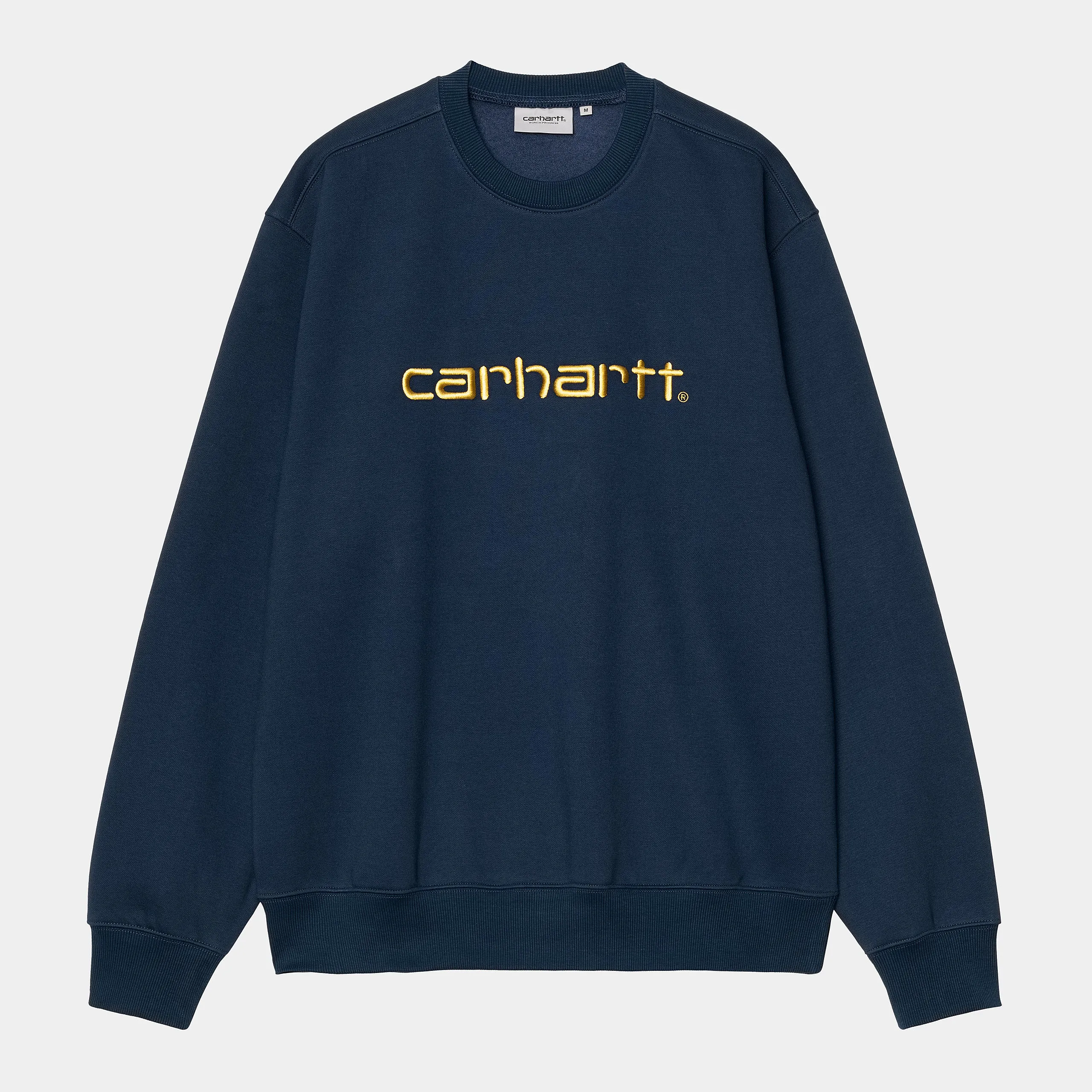 Carhartt WIP Mens Carhartt WIP Sweat Top - Ink / Air Yellow sold by The Foot Factory