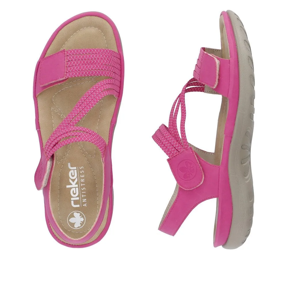 Rieker Womens Fashion Sandal - Pink sold by The Foot Factory product image thumbnail 4