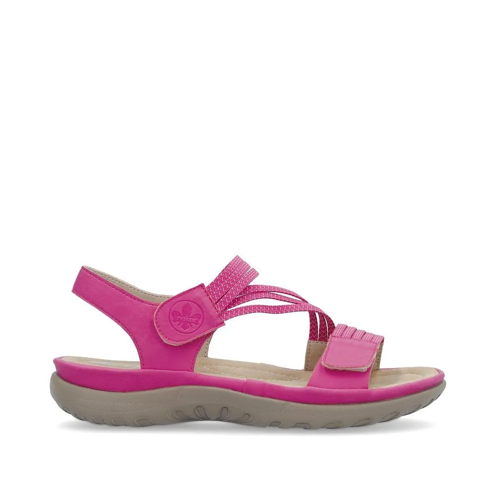 Rieker Womens Fashion Sandal - Pink sold by The Foot Factory