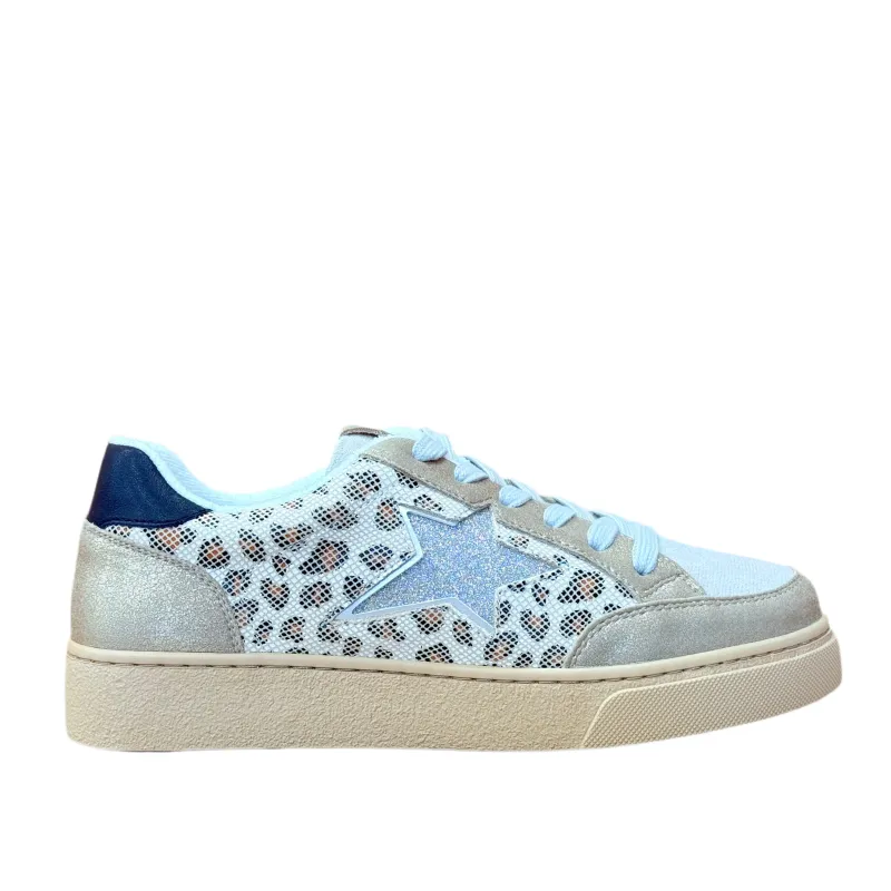 Drilleys Womens Fifty-Nine Trainers - Cheetah Sparkle sold by The Foot Factory