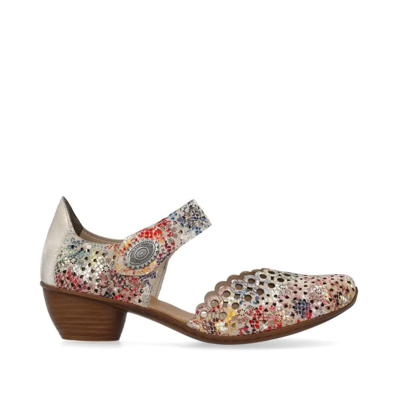 Remonte Womens Fashion Sandal - Beige Print sold by The Foot Factory
