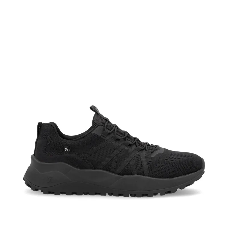 Rieker Mens Slip On Trainers - Black sold by The Foot Factory