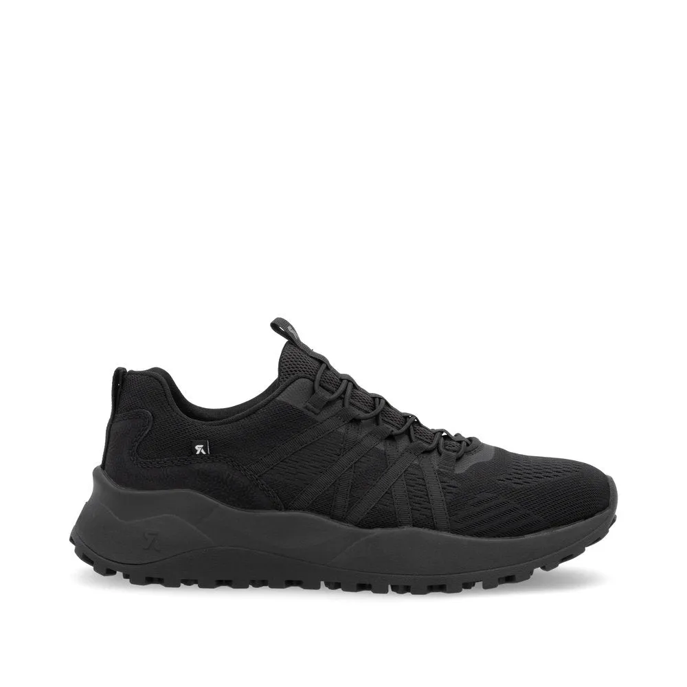 Rieker Mens Slip On Trainers - Black sold by The Foot Factory