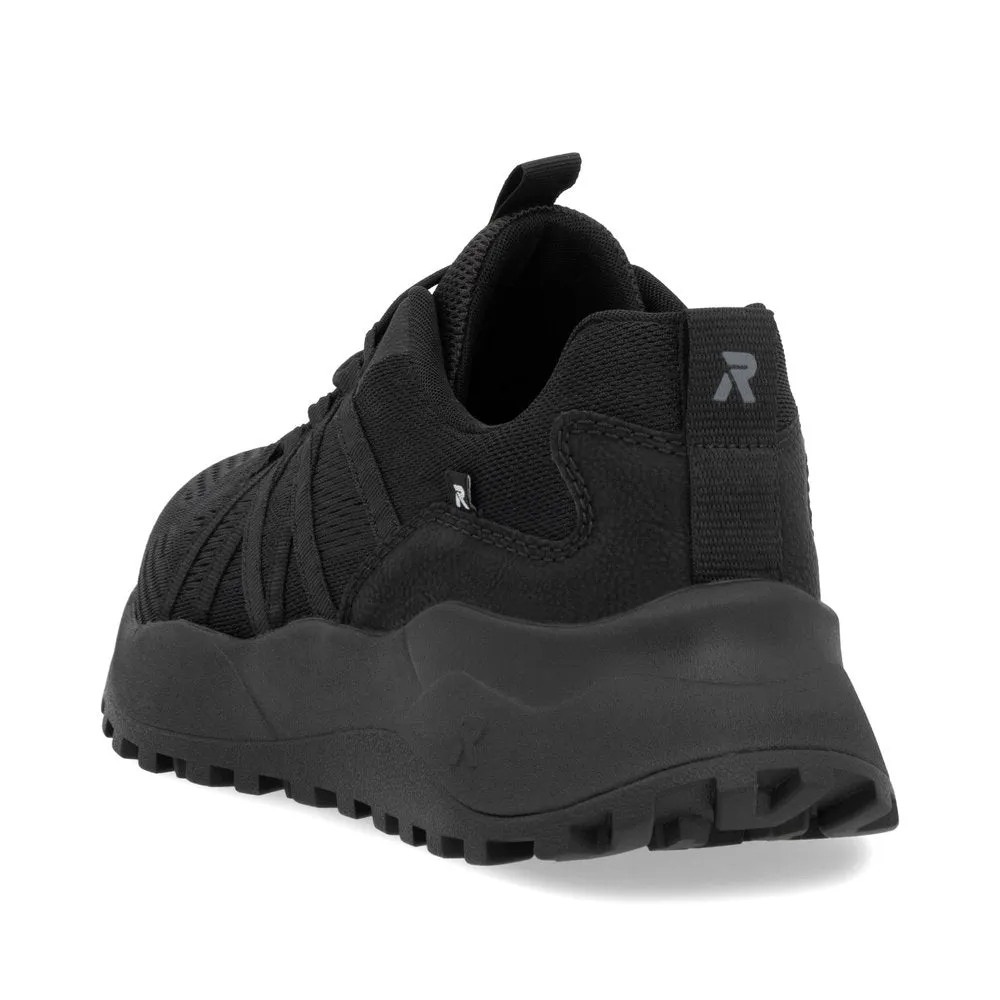 Rieker Mens Slip On Trainers - Black sold by The Foot Factory product image thumbnail 4