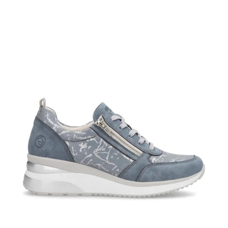 Remonte Womens Fashion Trainers - Blue sold by The Foot Factory