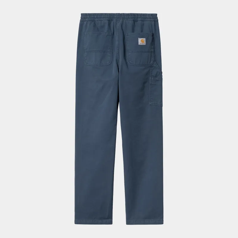 Carhartt WIP Mens Flint Moraga Twill Pant - Dusky Blue Garment Dyed sold by The Foot Factory
