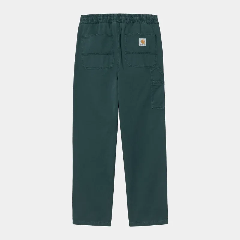 Carhartt WIP Mens Flint Moraga Twill Pant - Deep Lagoon Garment Dyed sold by The Foot Factory