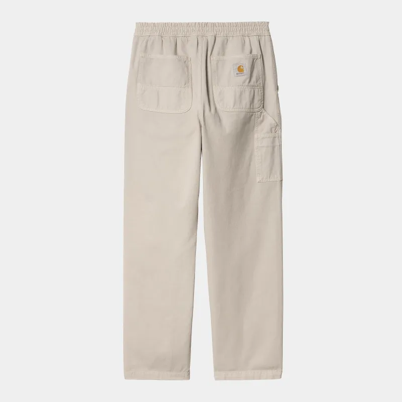 Carhartt WIP Mens Flint Moraga Twill Pant - Fleur Del Sel Garment Dyed sold by The Foot Factory