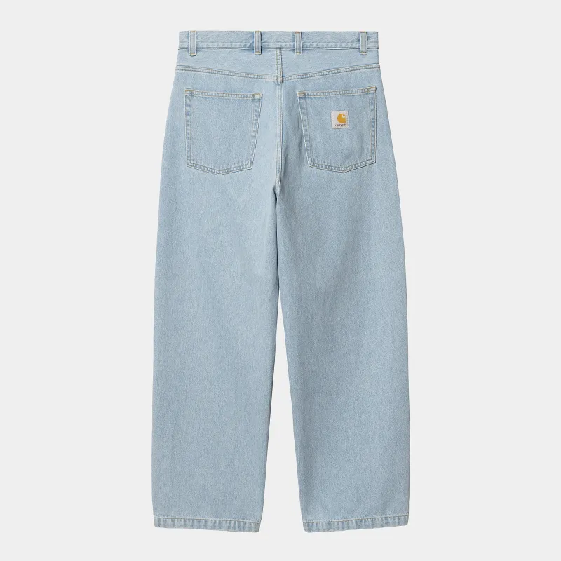 Carhartt WIP Mens Brandon Smith Denim Pant - Blue Heavy Stone Bleached sold by The Foot Factory