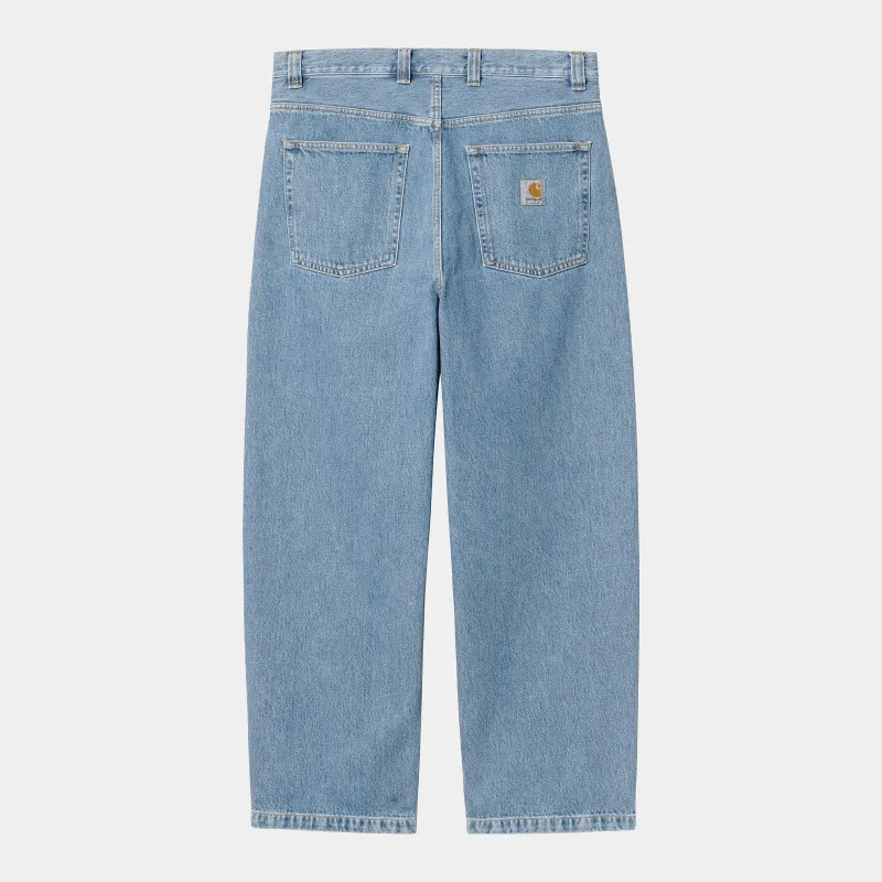 Carhartt WIP Mens Brandon Smith Denim Pant - Blue Stone Bleached sold by The Foot Factory