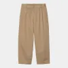 Carhartt WIP Mens Marv Lenexa Twill Pant - Leather Stone Washed sold by The Foot Factory