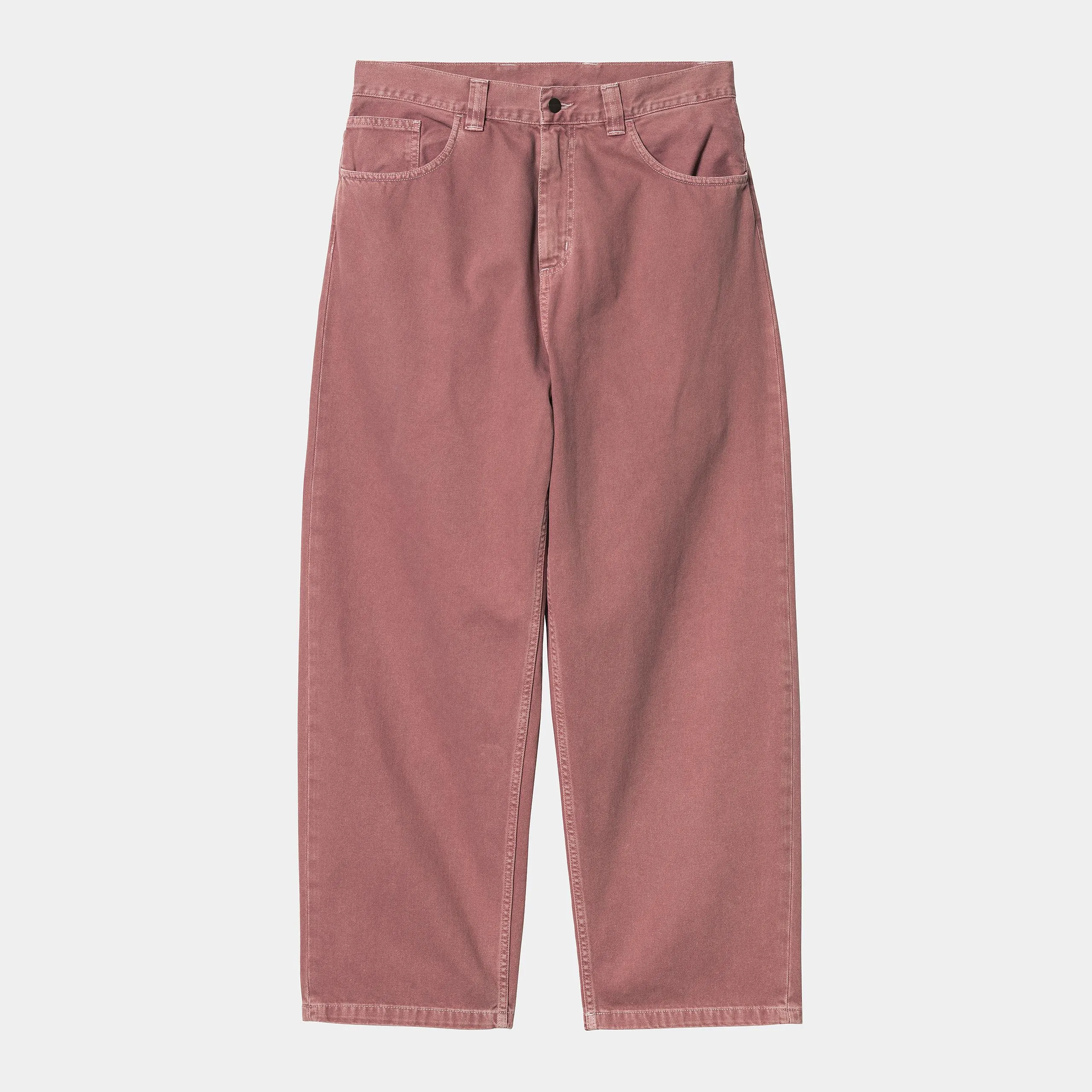 Carhartt WIP Mens Brandon Clark Twill Pant - Dusky Pink Stone Dyed sold by The Foot Factory