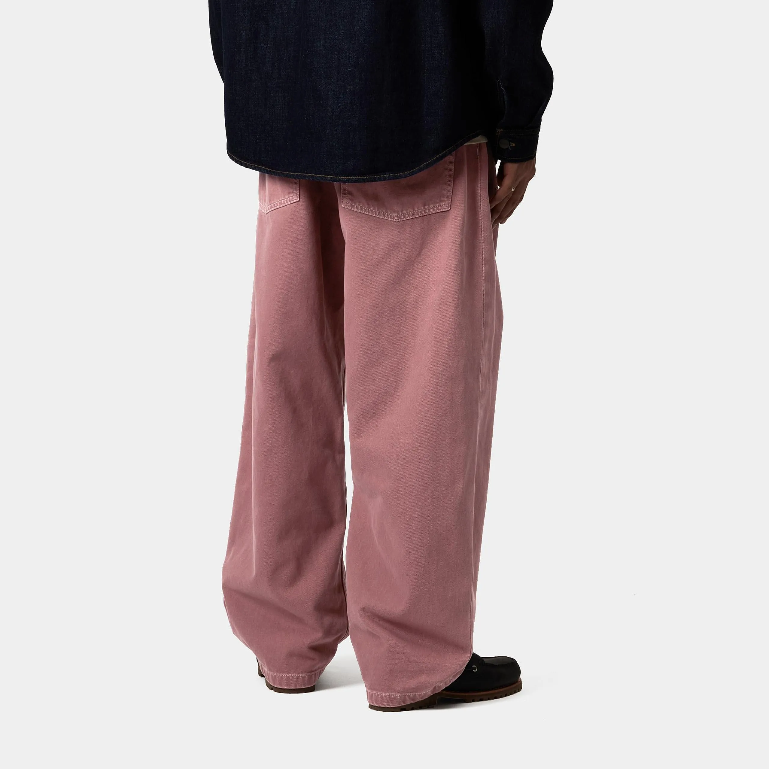 Carhartt WIP Mens Brandon Clark Twill Pant - Dusky Pink Stone Dyed sold by The Foot Factory product image thumbnail 4