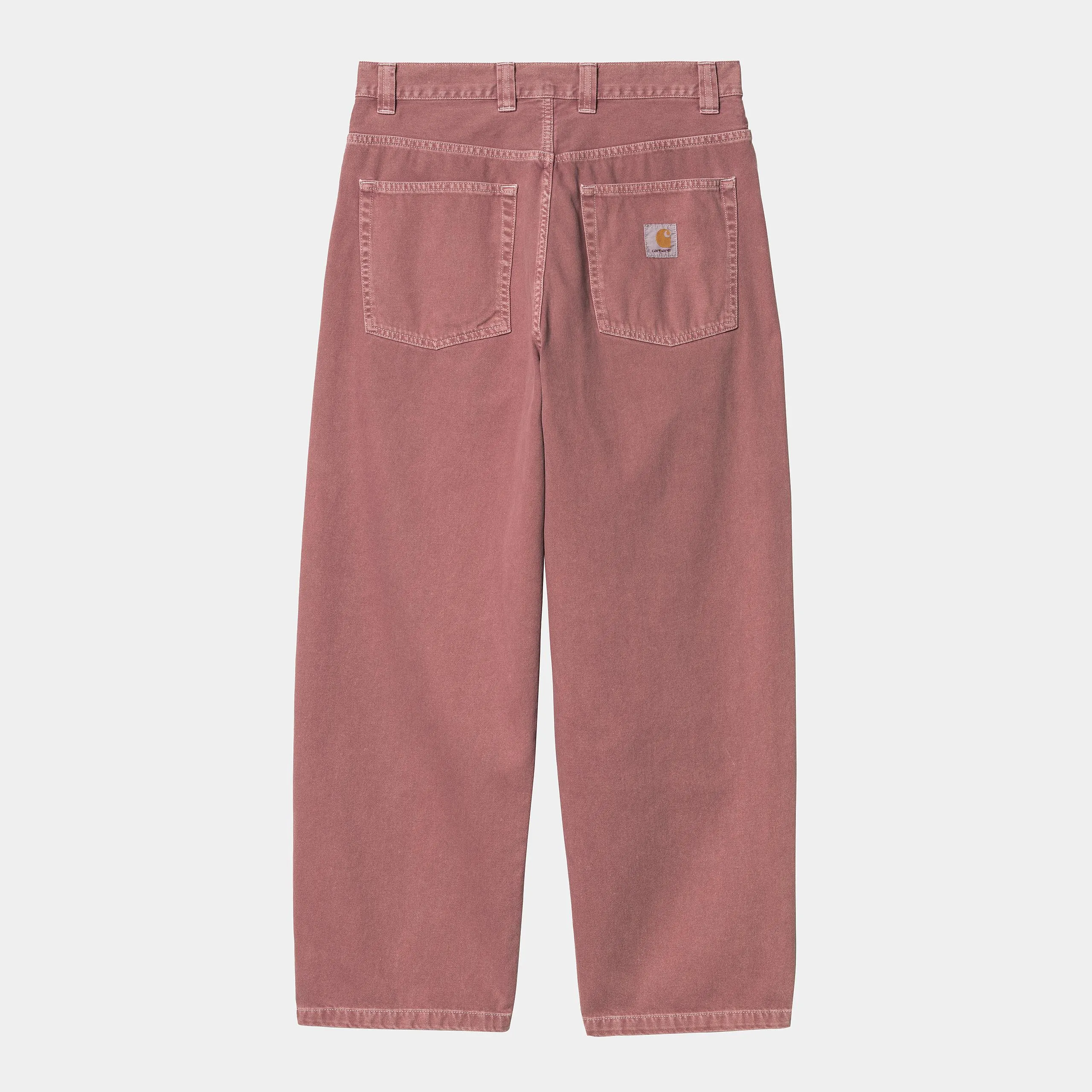 Carhartt WIP Mens Brandon Clark Twill Pant - Dusky Pink Stone Dyed sold by The Foot Factory product image thumbnail 2