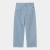 Carhartt WIP Mens Brandon Clark Twill Pant - Icy Water Stone Dyed sold by The Foot Factory