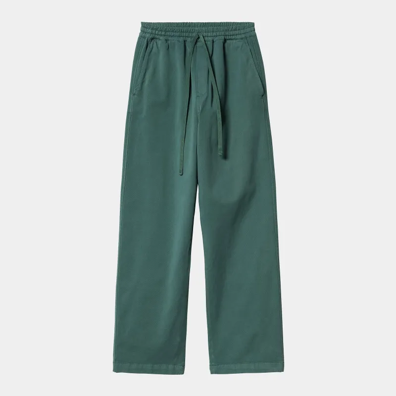 Carhartt WIP Mens Floyde Dewey Stretch Twill Pant - Rainforest Garment Dyed sold by The Foot Factory
