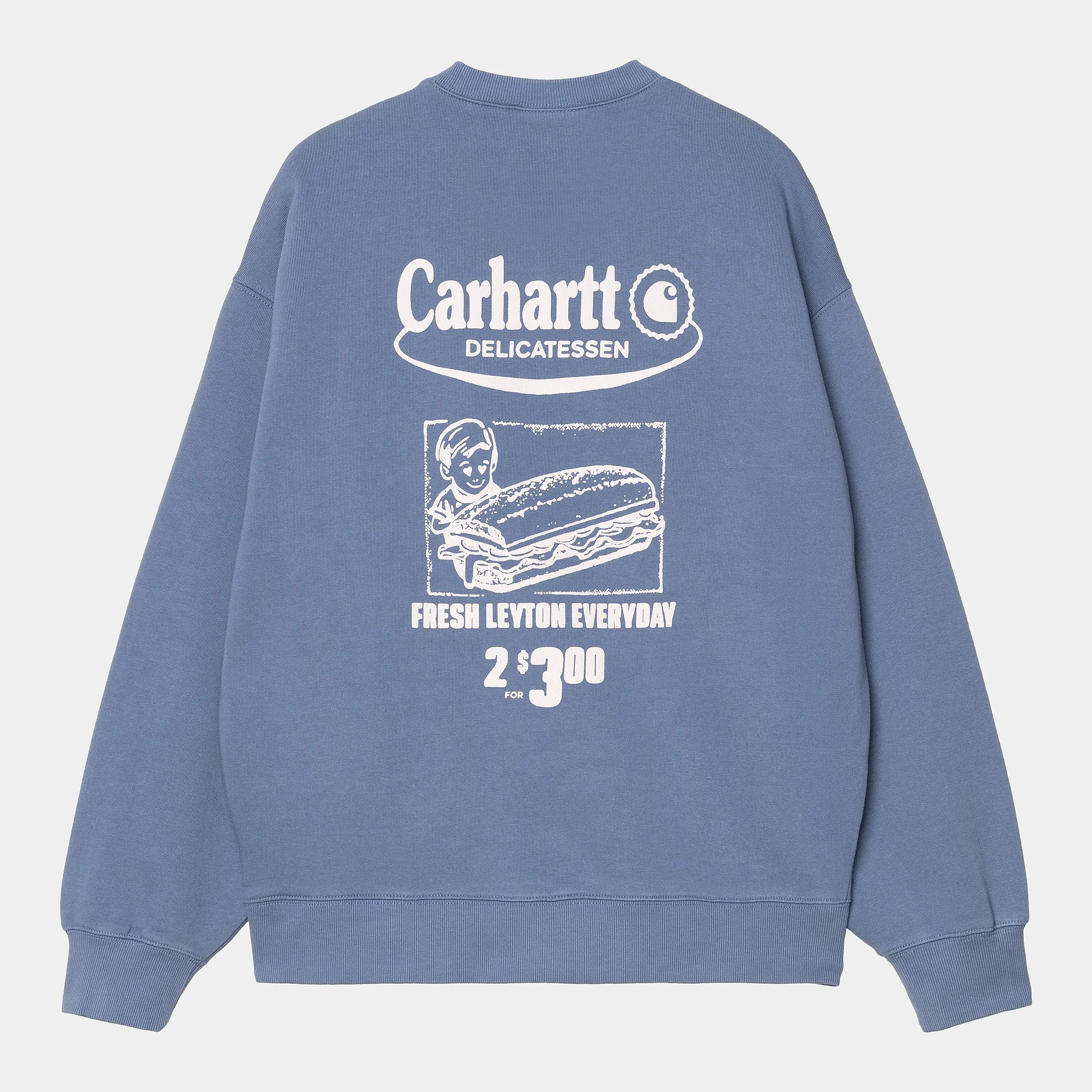 Carhartt WIP Mens Catalogue Sweatshirt - Blue Iris sold by The Foot Factory product image thumbnail 2