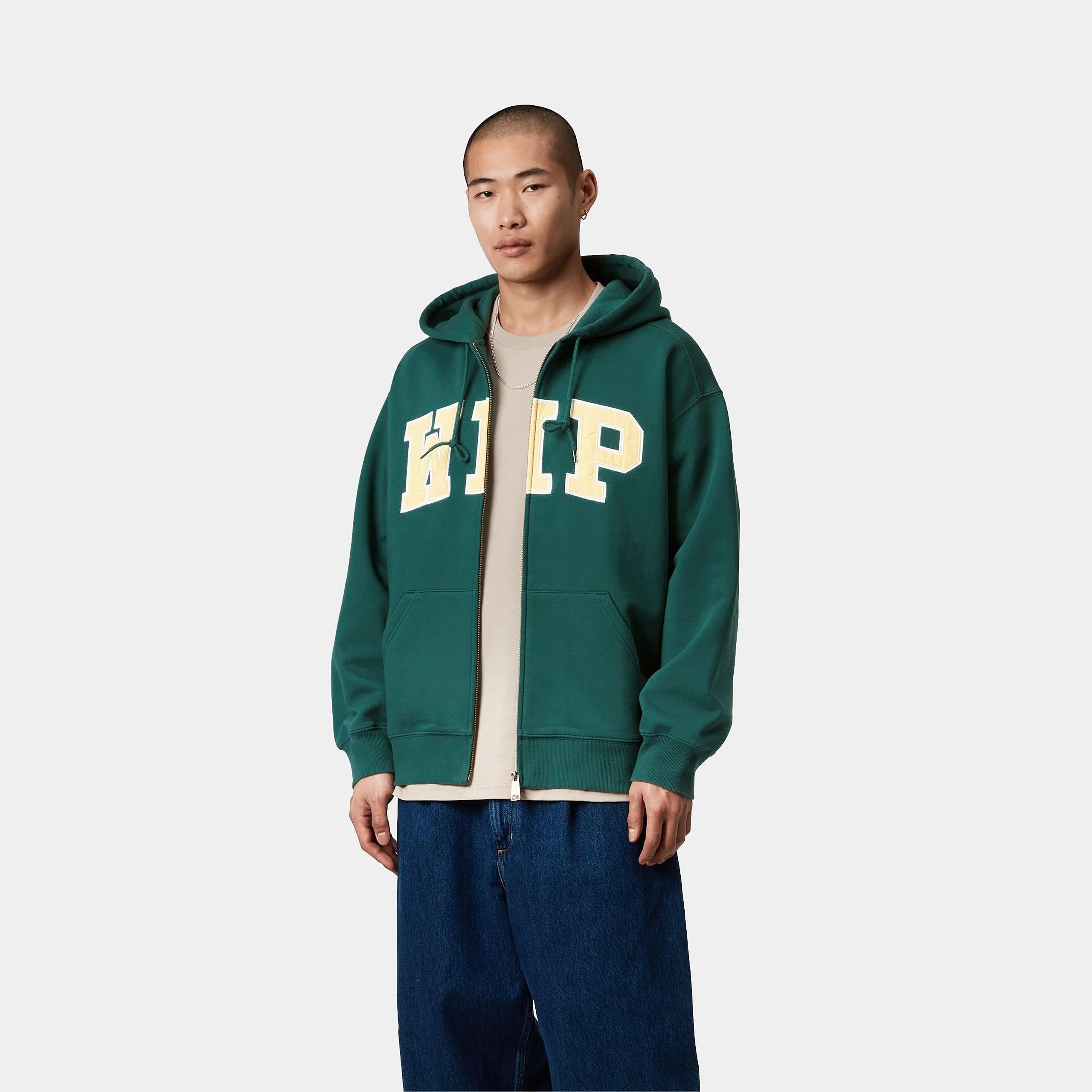 Carhartt WIP Mens WIP Sweat Jacket - Rainforest sold by The Foot Factory product image thumbnail 3