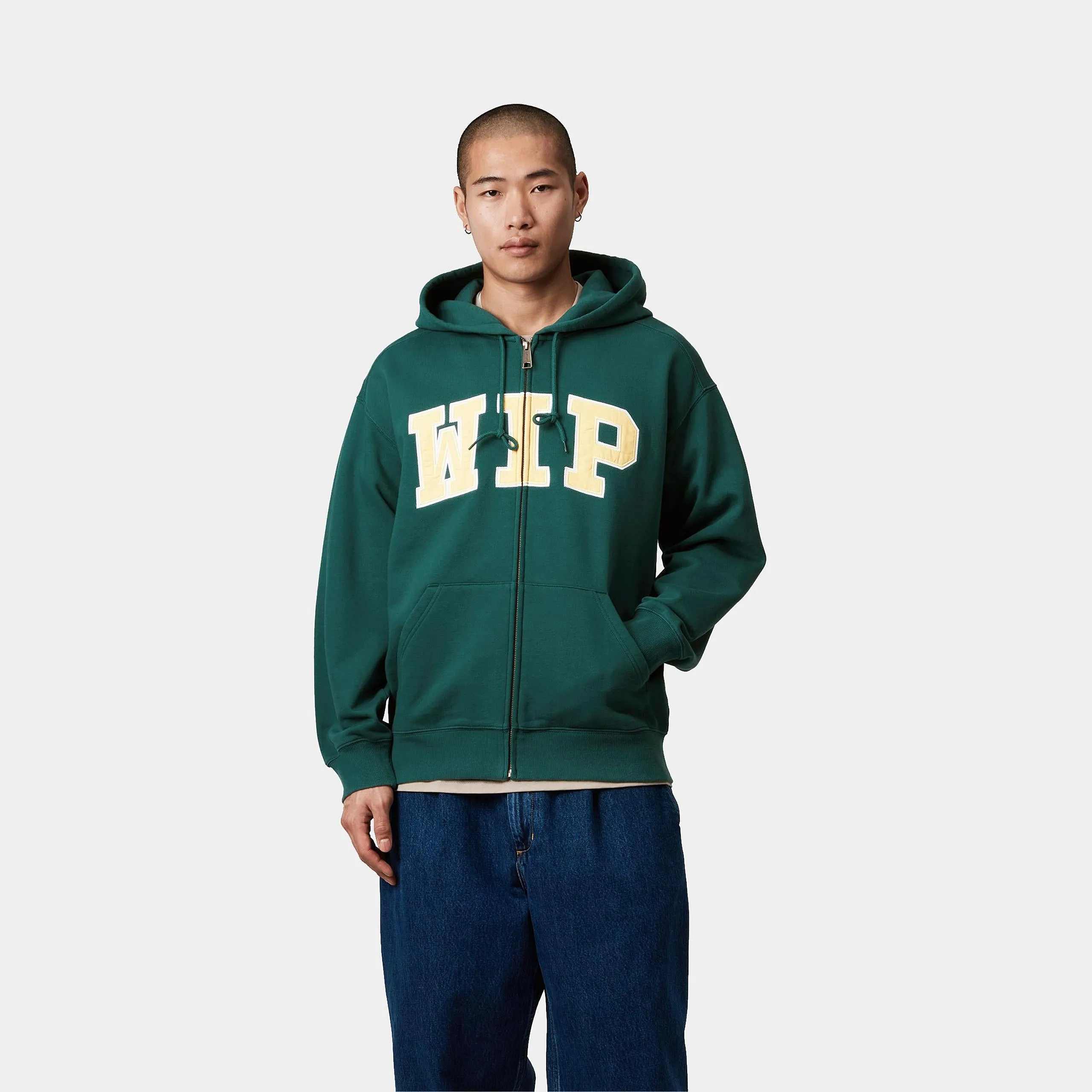 Carhartt WIP Mens WIP Sweat Jacket - Rainforest sold by The Foot Factory product image thumbnail 5
