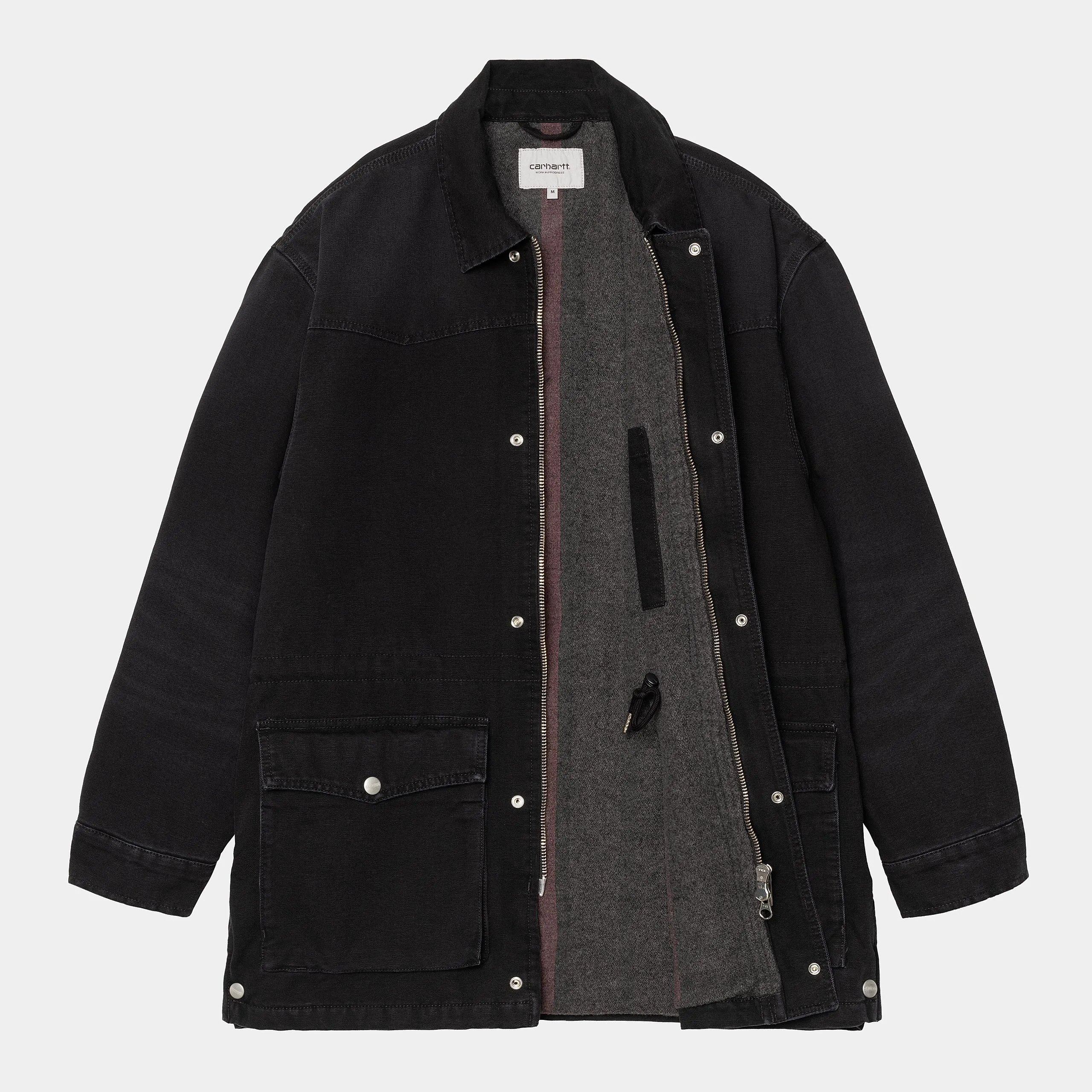 Carhartt WIP Mens OG Santa Fe Coat Jacket - Black sold by The Foot Factory product image thumbnail 4