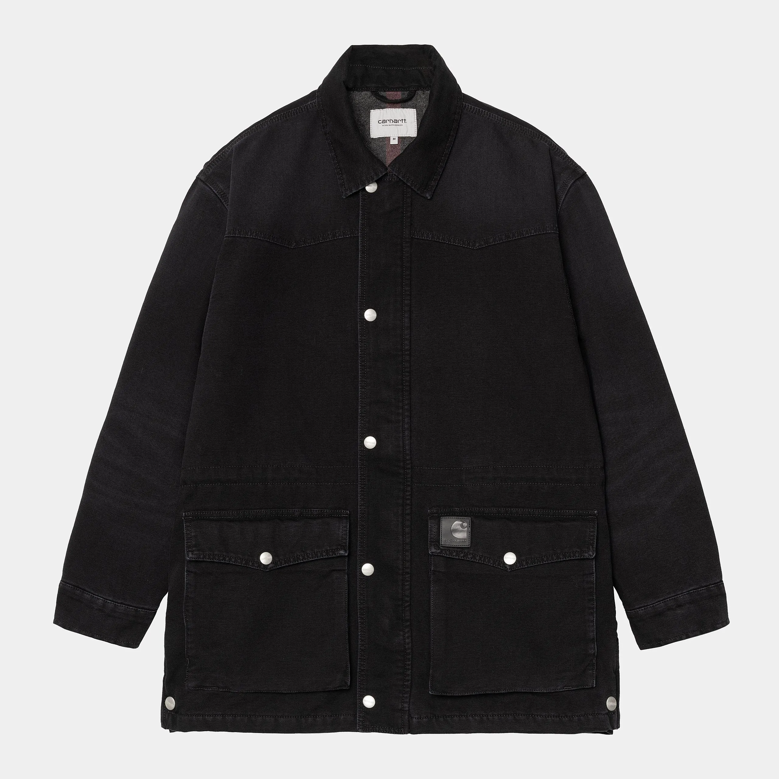 Carhartt WIP Mens OG Santa Fe Coat Jacket - Black sold by The Foot Factory