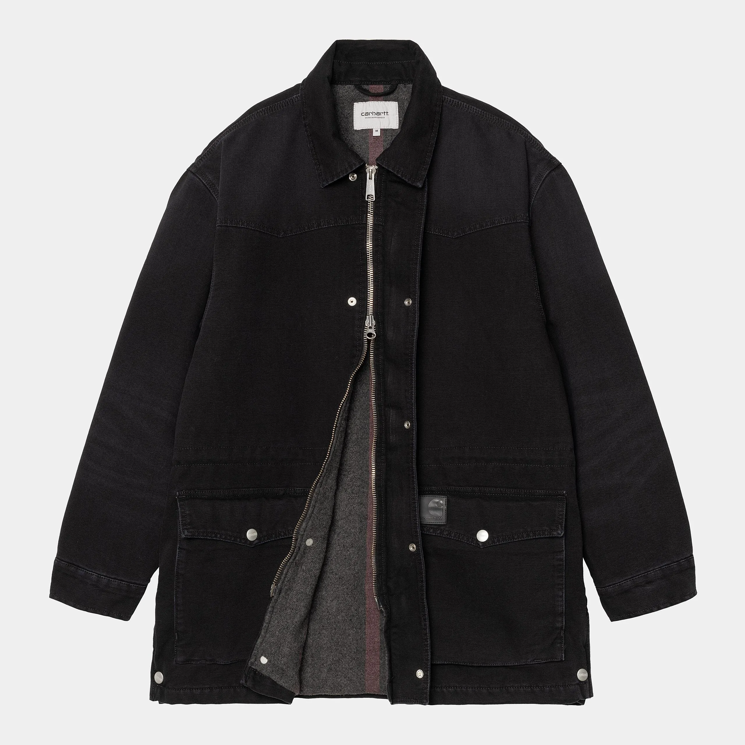 Carhartt WIP Mens OG Santa Fe Coat Jacket - Black sold by The Foot Factory product image thumbnail 3