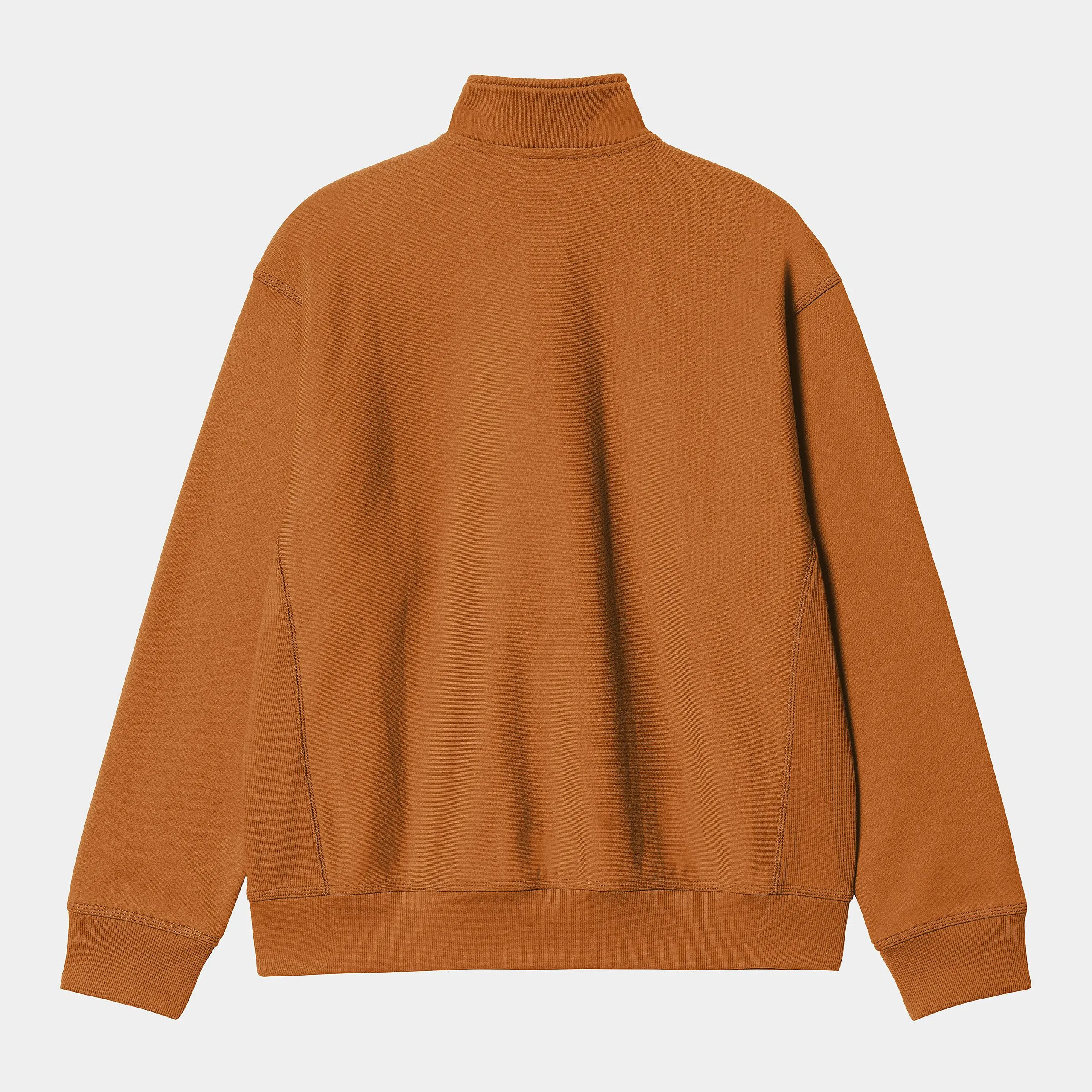 Carhartt WIP Mens Half Zip American Script Sweat Top - Sienna sold by The Foot Factory product image thumbnail 2
