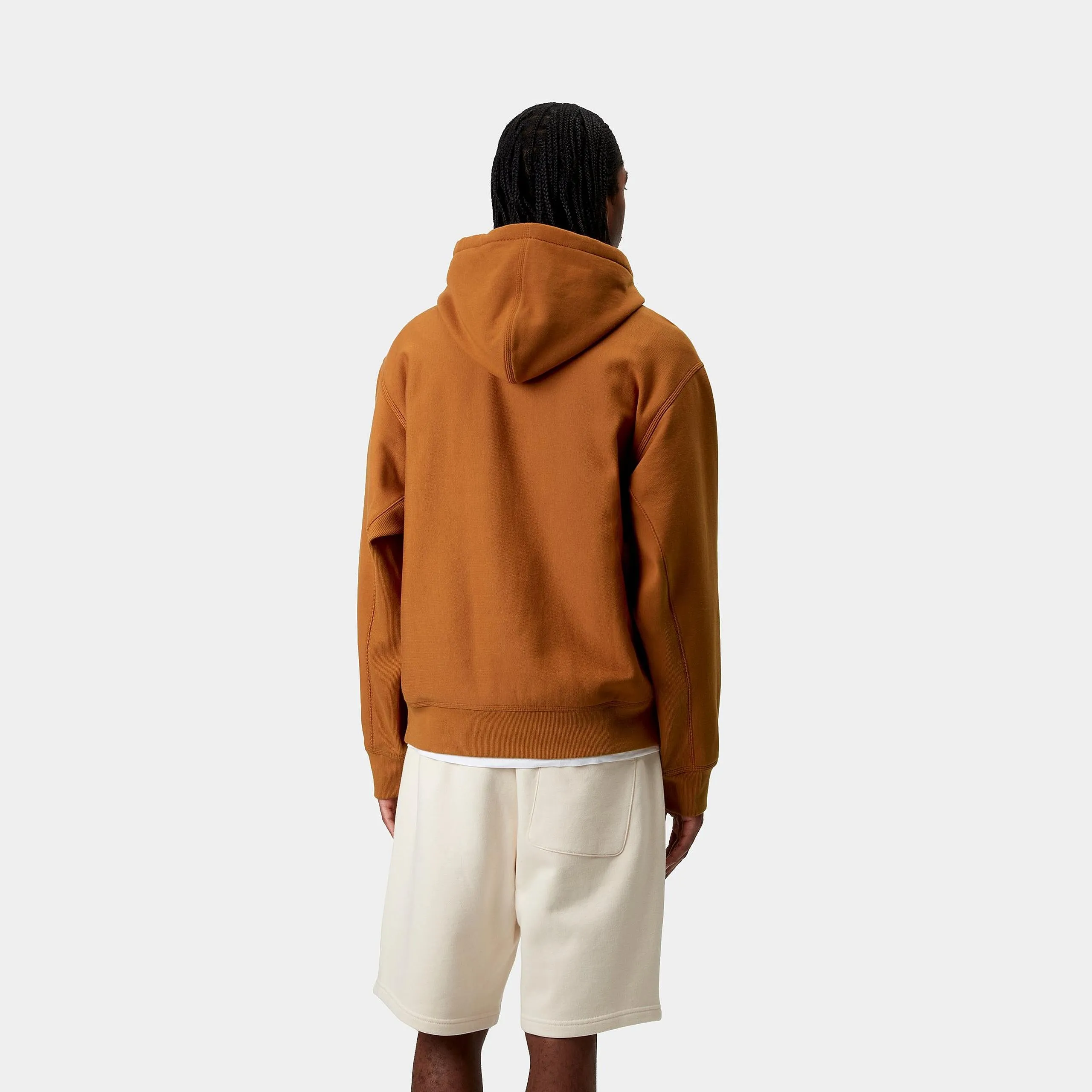 Carhartt WIP Mens American Script Hoodie - Sienna sold by The Foot Factory product image thumbnail 4