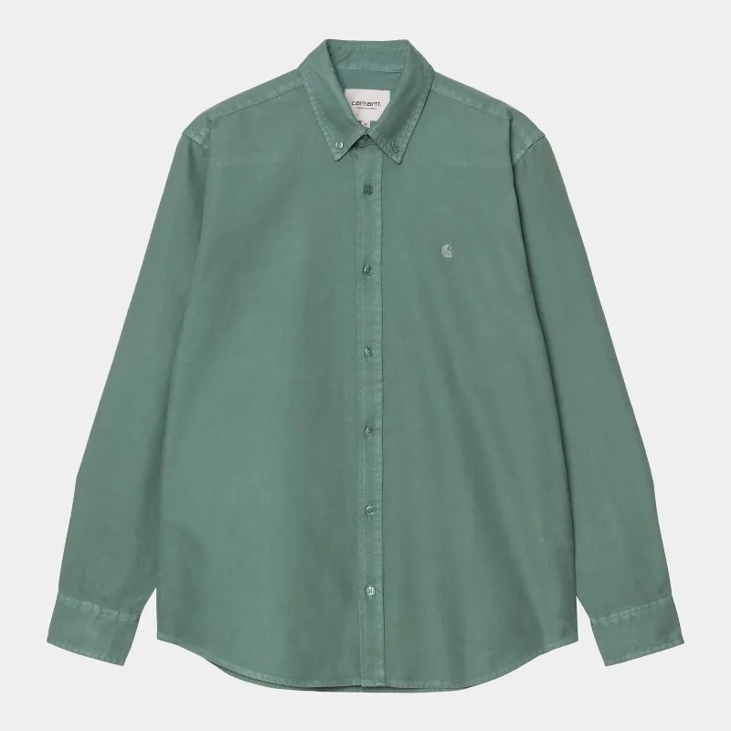 Carhartt WIP Mens Bolton Shirt - Silver Pine sold by The Foot Factory