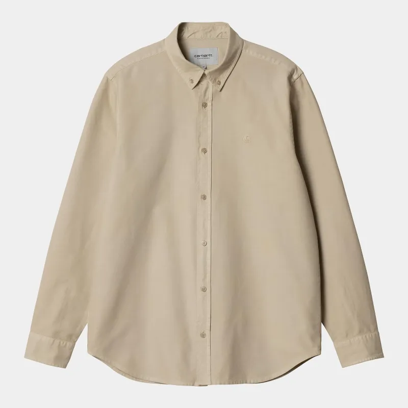 Carhartt WIP Mens Bolton Shirt - Fleur Del Sel sold by The Foot Factory