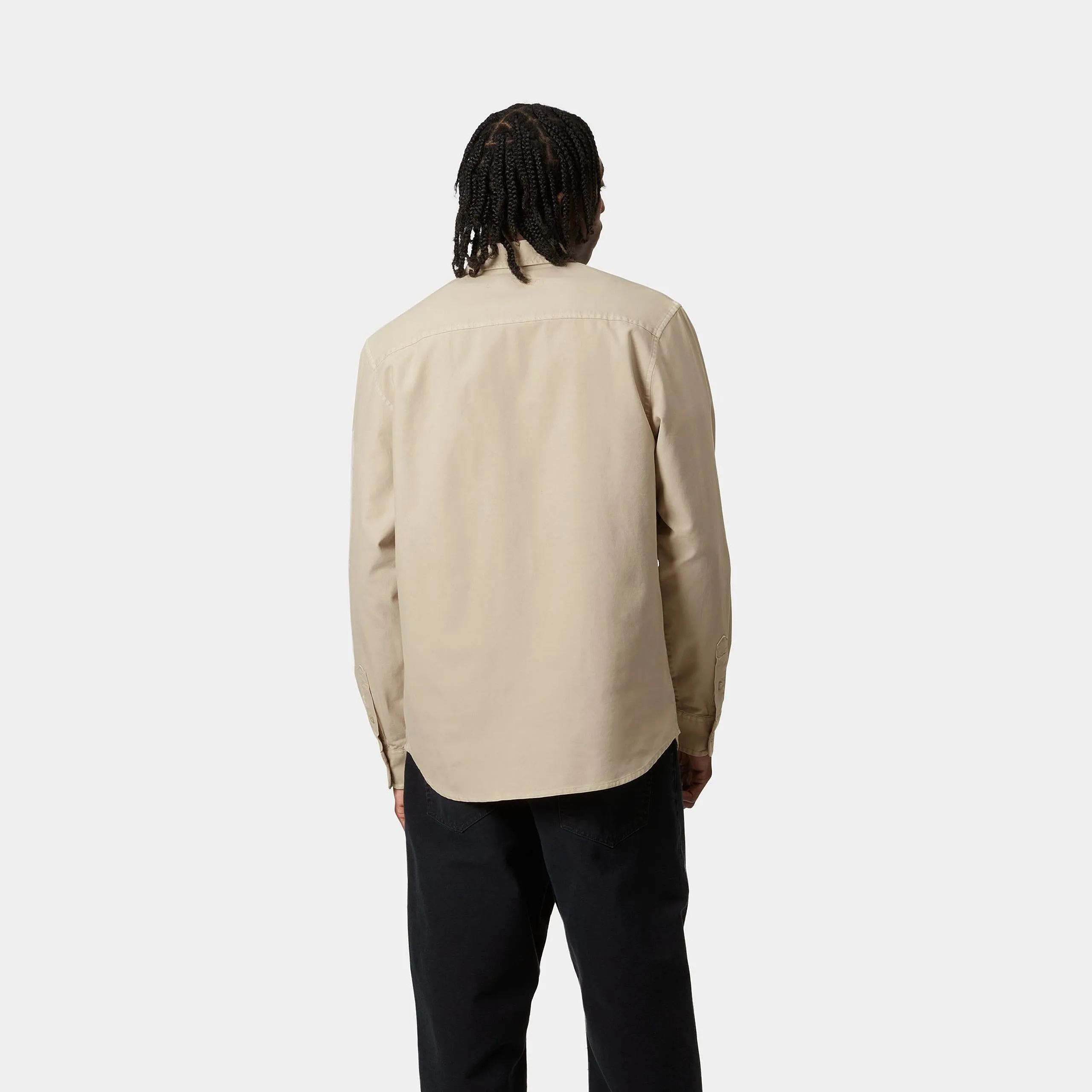 Carhartt WIP Mens Bolton Shirt - Fleur Del Sel sold by The Foot Factory product image thumbnail 4