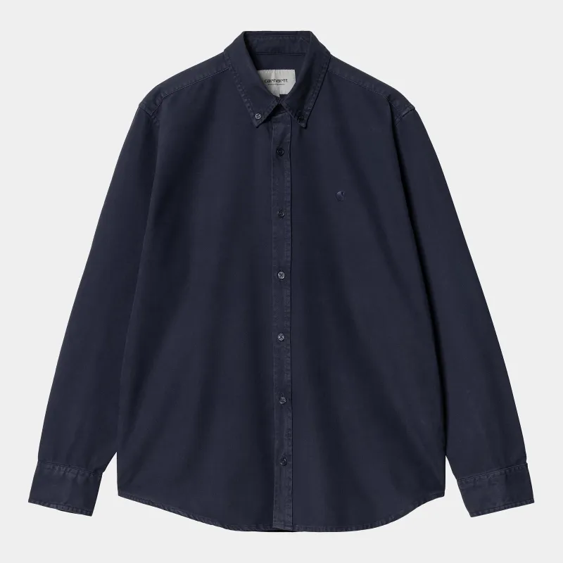 Carhartt WIP Mens Bolton Shirt - Air Force Blue sold by The Foot Factory