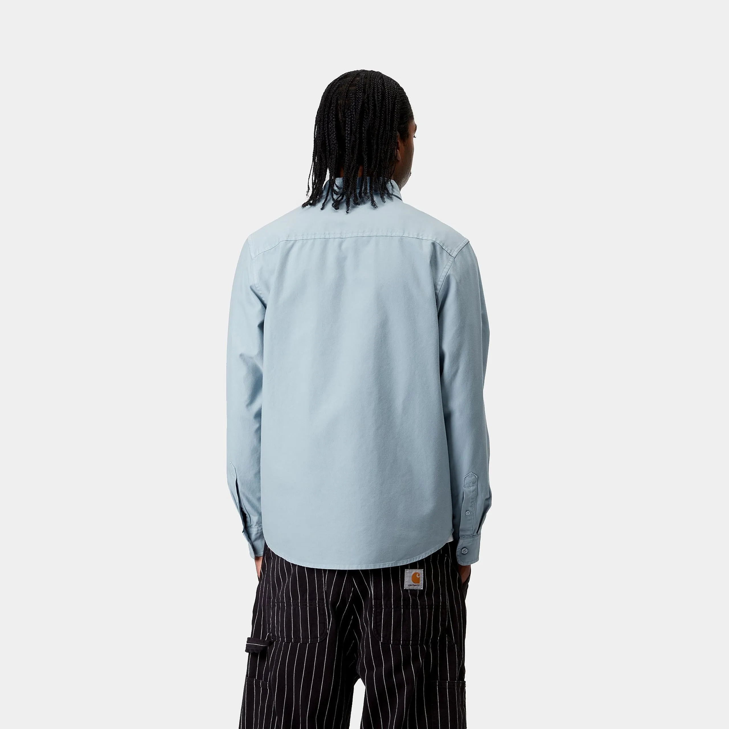 Carhartt WIP Mens Bolton Shirt - Frosted Blue sold by The Foot Factory product image thumbnail 4