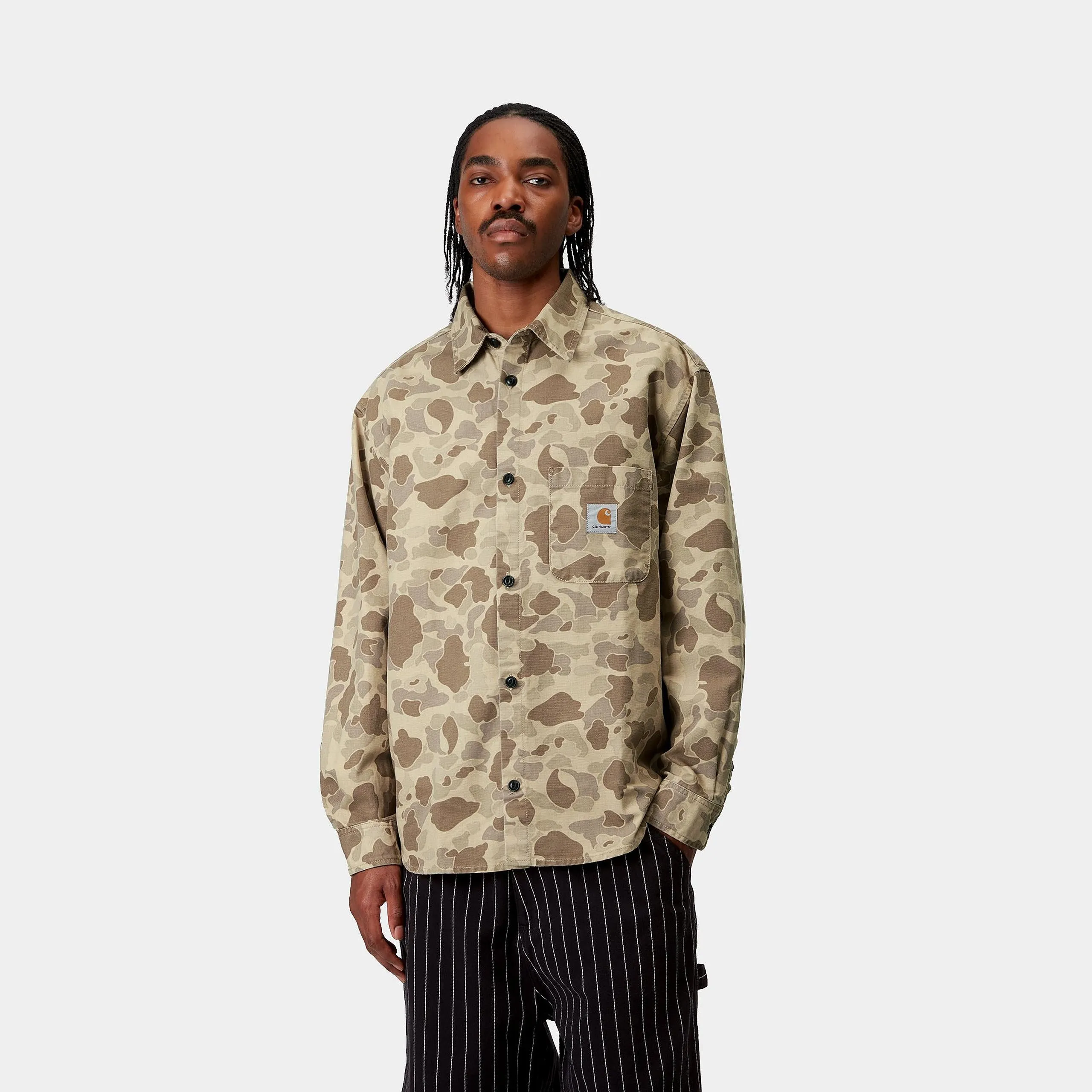 Carhartt WIP Mens Duck Camo Shirt - Desert Stone Washed sold by The Foot Factory product image thumbnail 3
