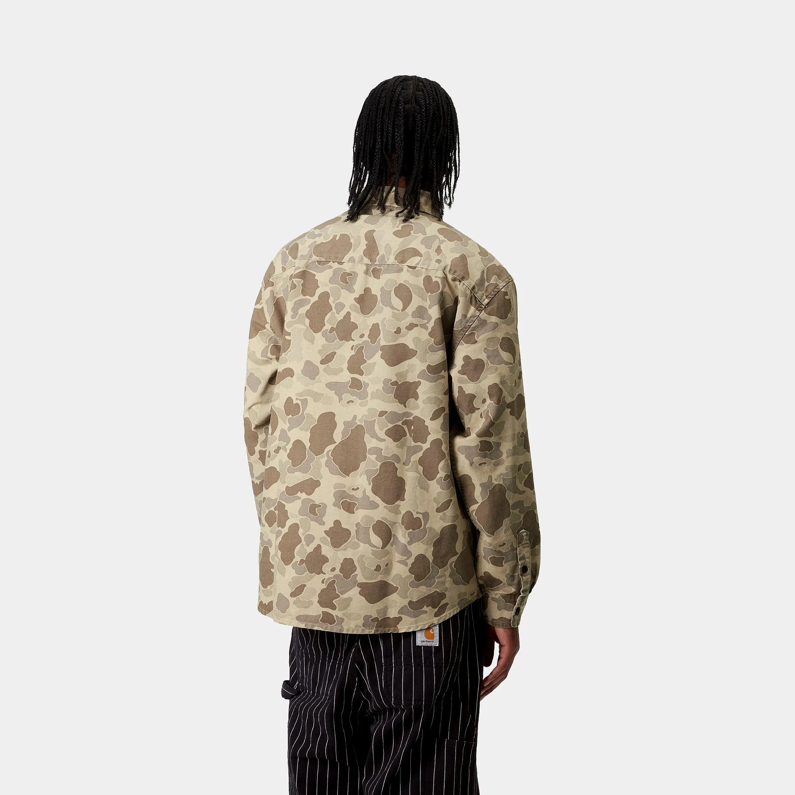 Carhartt WIP Mens Duck Camo Shirt - Desert Stone Washed sold by The Foot Factory product image thumbnail 4