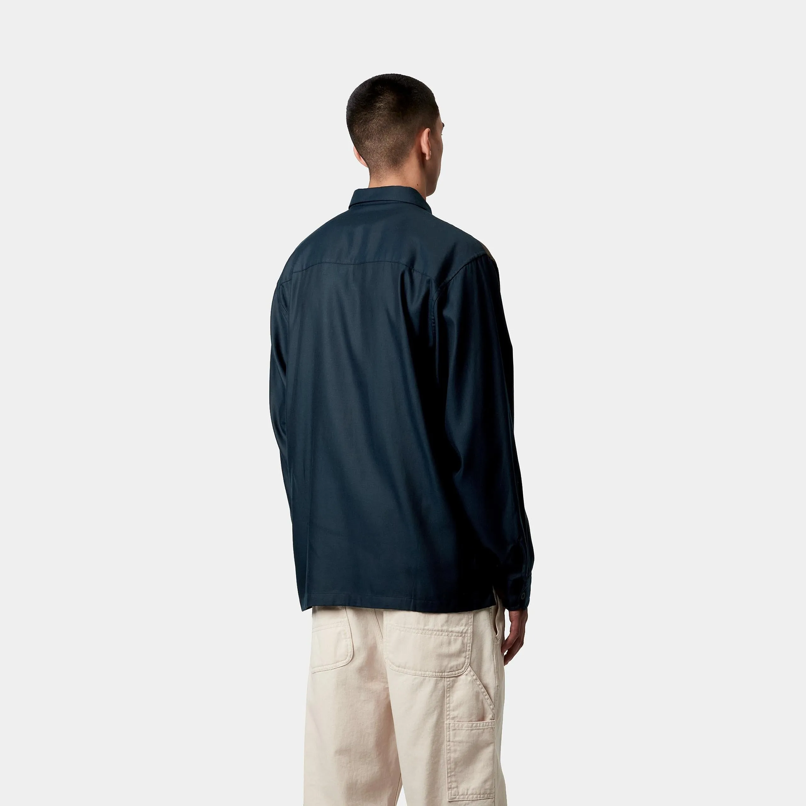 Carhartt WIP Mens Delaney Stripe Shirt - Mizar / Liberica sold by The Foot Factory product image thumbnail 4