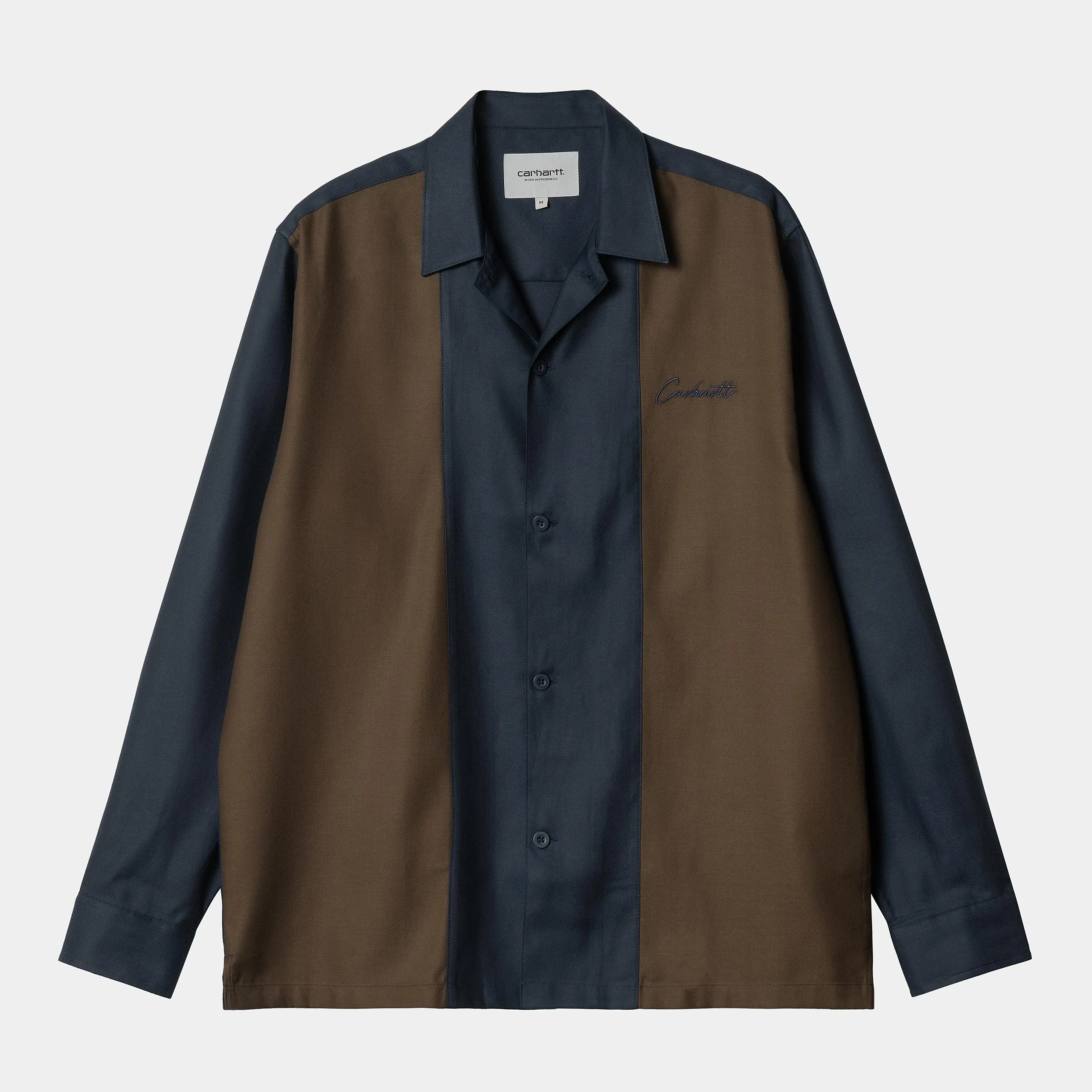 Carhartt WIP Mens Delaney Stripe Shirt - Mizar / Liberica sold by The Foot Factory