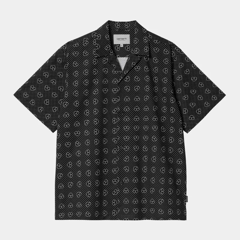 Carhartt WIP Mens Furoshiki Print Shirt - Black sold by The Foot Factory