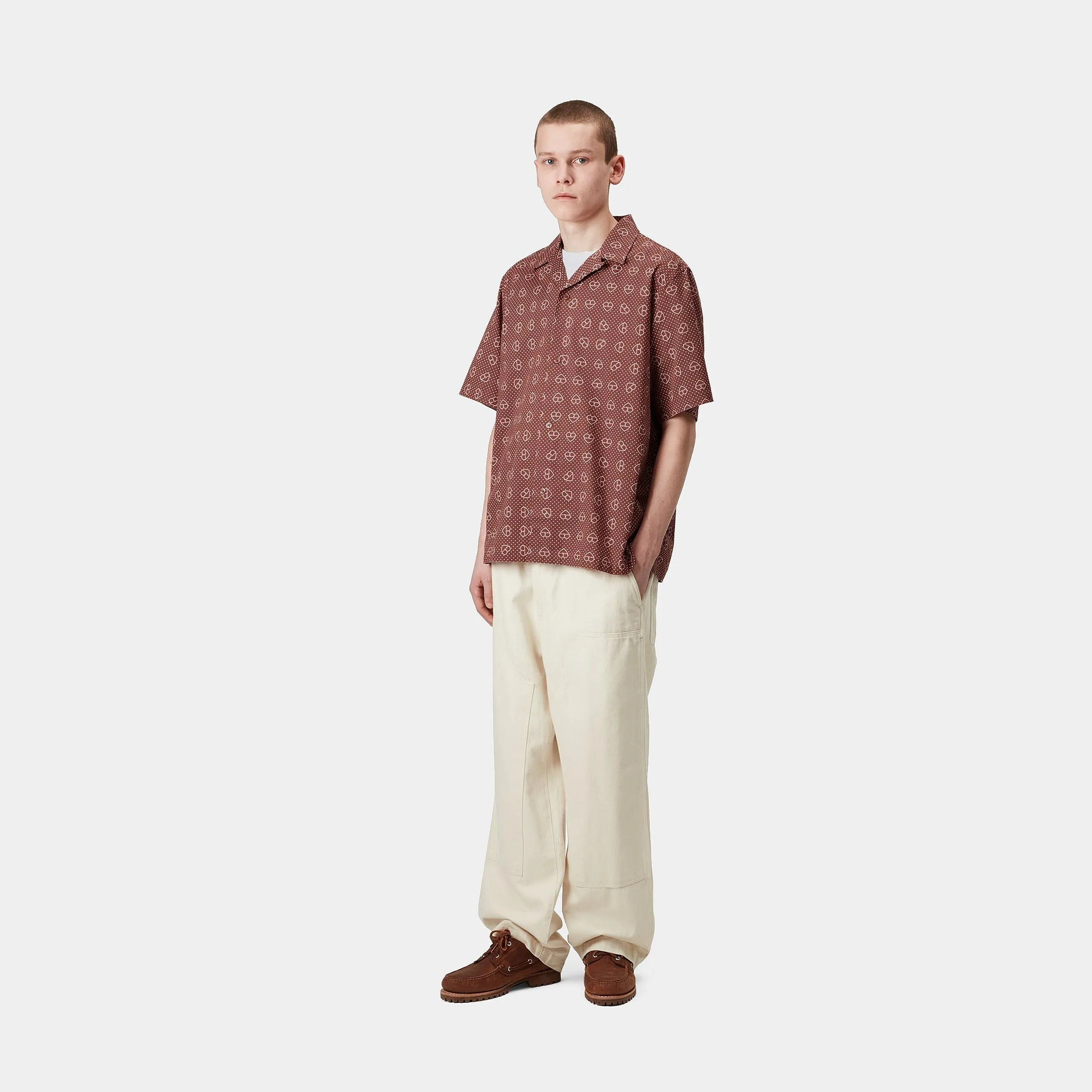 Carhartt WIP Mens Furoshiki Print Shirt - Henna sold by The Foot Factory product image thumbnail 5