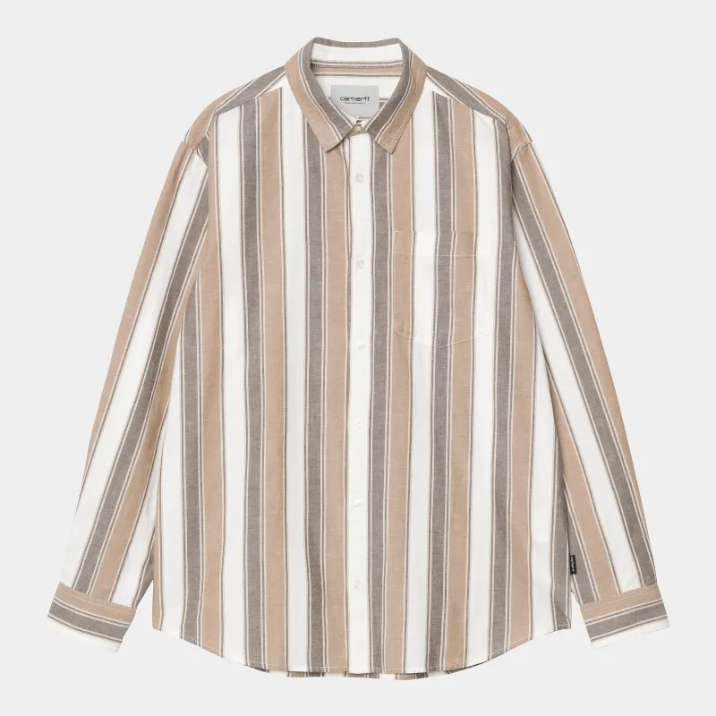Carhartt WIP Mens Kendricks Stripe Shirt - Liberica sold by The Foot Factory