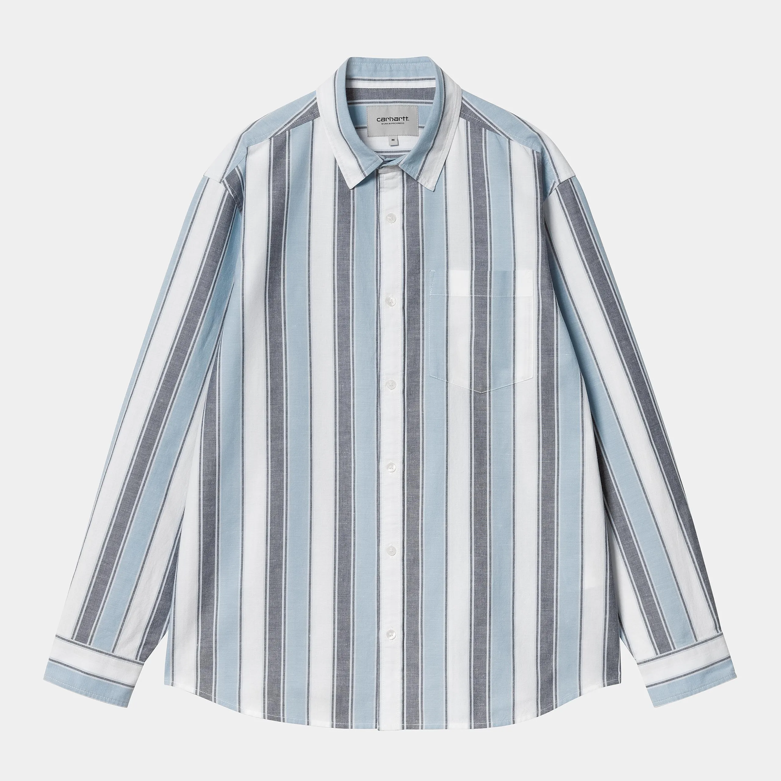Carhartt WIP Mens Kendricks Stripe Shirt - Blue sold by The Foot Factory
