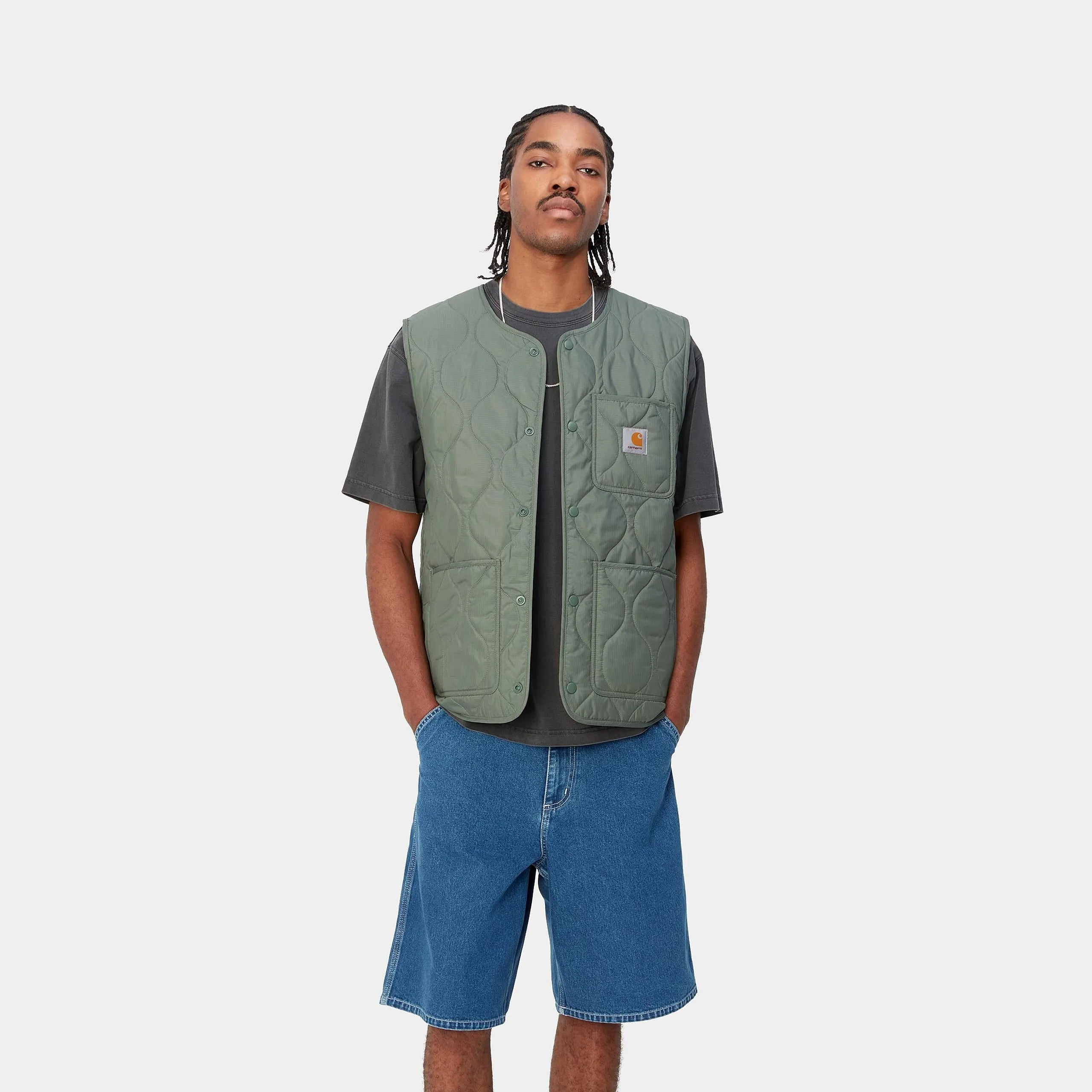 Carhartt WIP Mens Skyton Vest - Park sold by The Foot Factory product image thumbnail 5