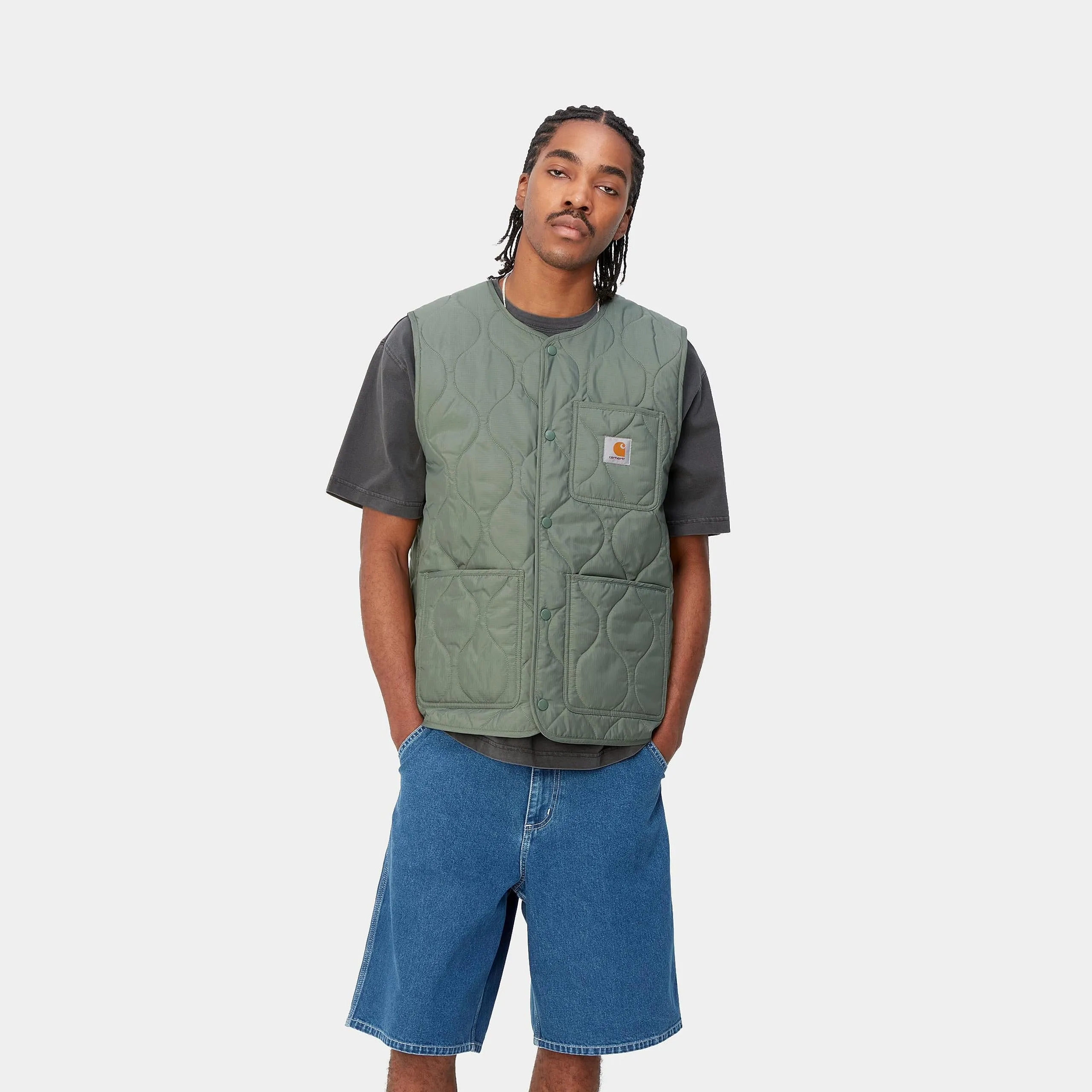 Carhartt WIP Mens Skyton Vest - Park sold by The Foot Factory product image thumbnail 3