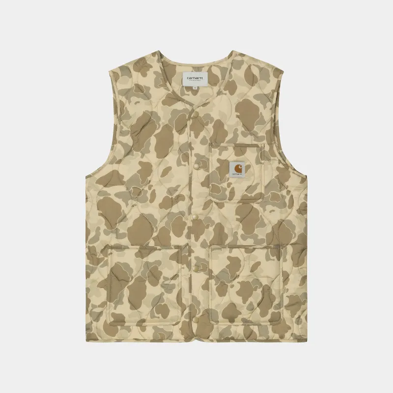 Carhartt WIP Mens Skyton Vest - Camo Duck Desert made by Carhartt WIP